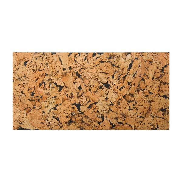 Acoustic cork wall tile in Cobblestone Black, full tile view